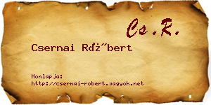Csernai Róbert névjegykártya